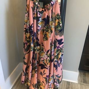 Falling floral skirt
